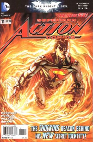 Action Comics, Vol. 2 Superman's New Secret Identity / Clothes Encounter |  Issue#11A | Year:2012 | Series: Superman | Rags Morales Regular