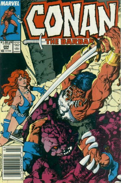 Conan the Barbarian, Vol. 1 Goblin! |  Issue#204B | Year:1988 | Series: Conan | Pub: Marvel Comics |