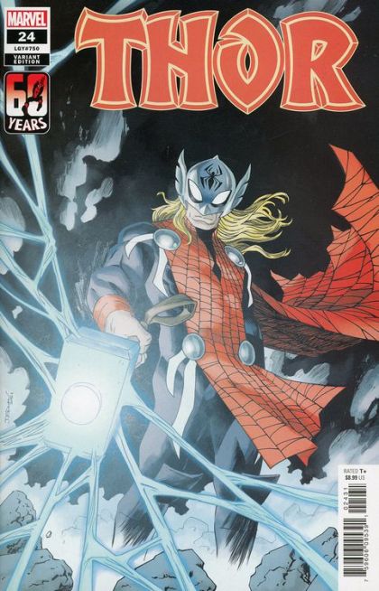 Thor, Vol. 6  |  Issue#24C | Year:2022 | Series:  | Pub: Marvel Comics | Declan Shalvey Spider-Man Cover