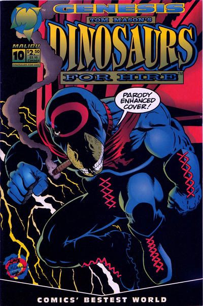 Dinosaurs For Hire, Vol. 2 Sacrificial Dinosaurs / The 24th Letter of the Alphabet! |  Issue#10A | Year:1993 | Series:  | Pub: Malibu Comics