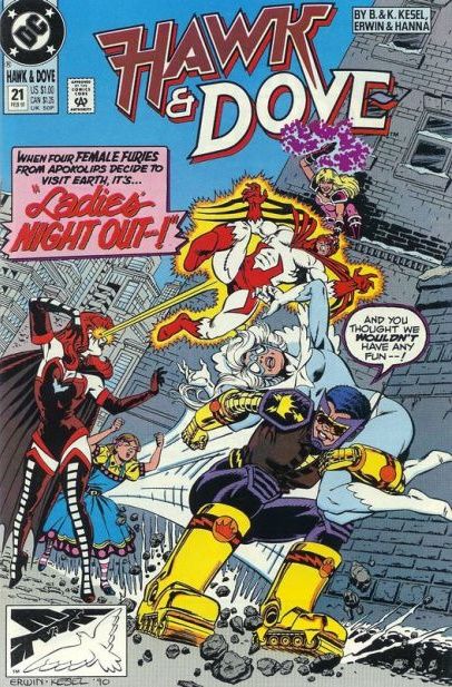 Hawk & Dove, Vol. 3 Girl's Night Out |  Issue#21A | Year:1991 | Series: Teen Titans |