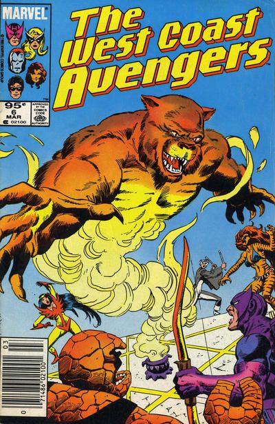 The West Coast Avengers, Vol. 2 Quest for Cats! |  Issue#6C | Year:1986 | Series:  | Pub: Marvel Comics