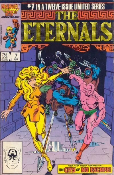 Eternals, Vol. 2 Naked To Mine Enemies |  Issue#7A | Year:1986 | Series: Eternals | Pub: Marvel Comics