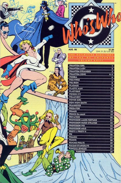 Who's Who: The Definitive Directory of the DC Universe Phantom Girl to Pursuer |  Issue#18A | Year:1986 | Series: Who's Who? | Pub: DC Comics