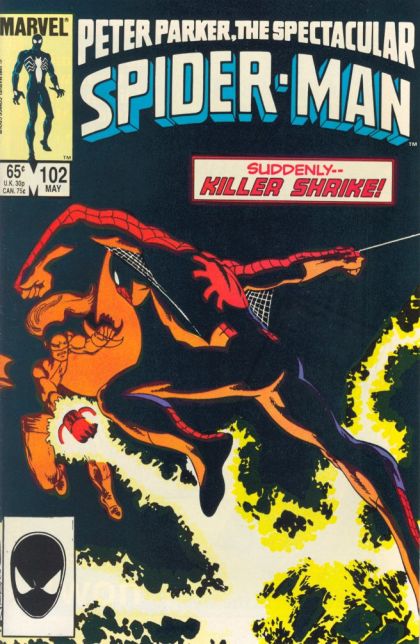 The Spectacular Spider-Man, Vol. 1 A Life For A Life! |  Issue#102A | Year:1985 | Series: Spider-Man | Pub: Marvel Comics