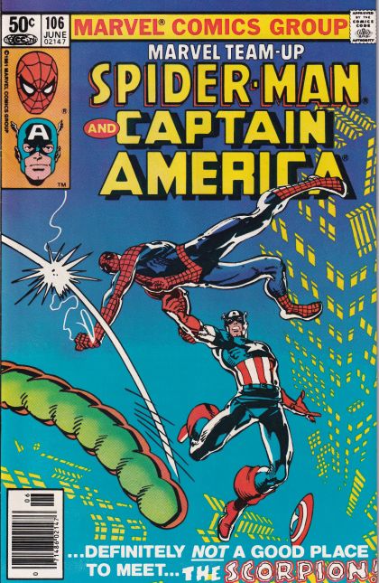 Marvel Team-Up, Vol. 1 Spider-Man and Captain America: "A Savage Sting Has The Scorpion!" |  Issue#106B | Year:1981 | Series: Marvel Team-Up | Pub: Marvel Comics