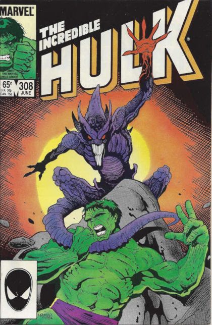 The Incredible Hulk, Vol. 1 ...And Here There Be-- Demons! |  Issue#308A | Year:1985 | Series: Hulk | Pub: Marvel Comics | Direct Edition