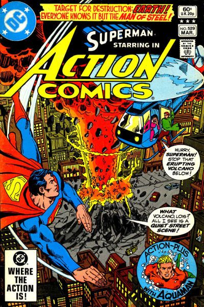 Action Comics, Vol. 1 I Have Two Eyes, But I Cannot See! / Death If By Land...Death If By Sea! |  Issue#529A | Year:1981 | Series:  | Pub: DC Comics |