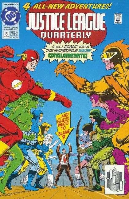 Justice League Quarterly Double Trouble / It's...It's...A Ballroom Blitz! / Yesterday's News / The REAL Return of the Global Guardians |  Issue#8A | Year:1992 | Series: JLA |