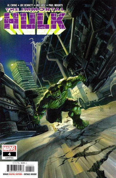 The Immortal Hulk Time Of Death |  Issue#4A | Year:2018 | Series:  |  Regular Alex Ross Cover