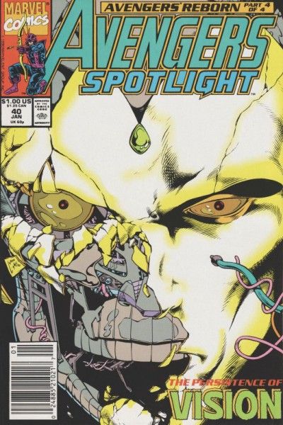 Avengers: Spotlight, Vol. 1 Avengers Reborn, RE/Vision |  Issue#40B | Year:1991 | Series: Avengers | Pub: Marvel Comics | Newsstand Edition