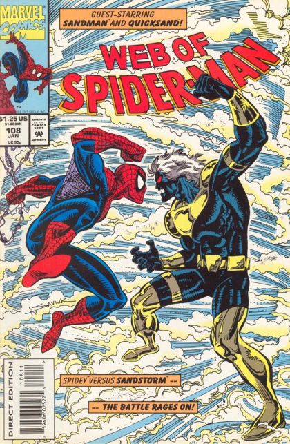 Web of Spider-Man, Vol. 1 The Eye Of The Storm / Tainted, Part 2 |  Issue#108A | Year:1993 | Series: Spider-Man |