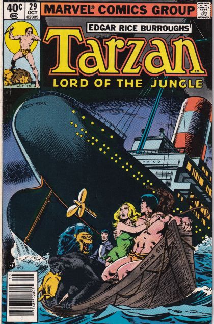 Tarzan (Marvel Comics) Adrift! |  Issue#29B | Year:1979 | Series: Tarzan | Pub: Marvel Comics