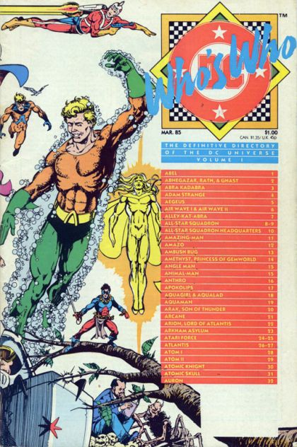 Who's Who: The Definitive Directory of the DC Universe Abel To Auron |  Issue#1A | Year:1984 | Series: Who's Who? | Pub: DC Comics