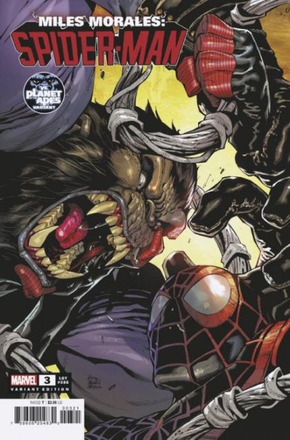 Miles Morales: Spider-Man, Vol. 2  |  Issue#3B | Year:2023 | Series:  | Pub: Marvel Comics | Ryan Stegman Planet Of The Apes Variant