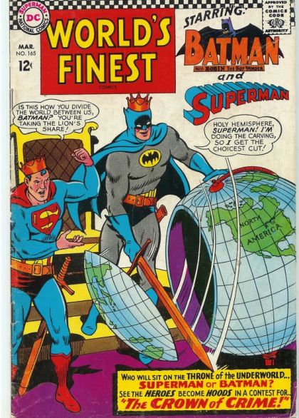 World's Finest Comics The Crown Of Crime |  Issue#165 | Year:1967 | Series: World's Finest | Pub: DC Comics |