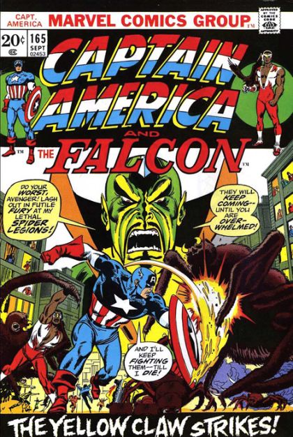 Captain America, Vol. 1 The Yellow Claw Strikes |  Issue#165A | Year:1973 | Series: Captain America |