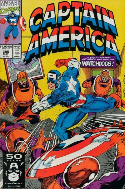 Captain America, Vol. 1 Going To The Dogs; Loose Ends |  Issue#385A | Year:1991 | Series: Captain America | Pub: Marvel Comics |