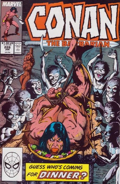 Conan the Barbarian, Vol. 1 Red Teeth |  Issue#228A | Year:1990 | Series: Conan | Pub: Marvel Comics |