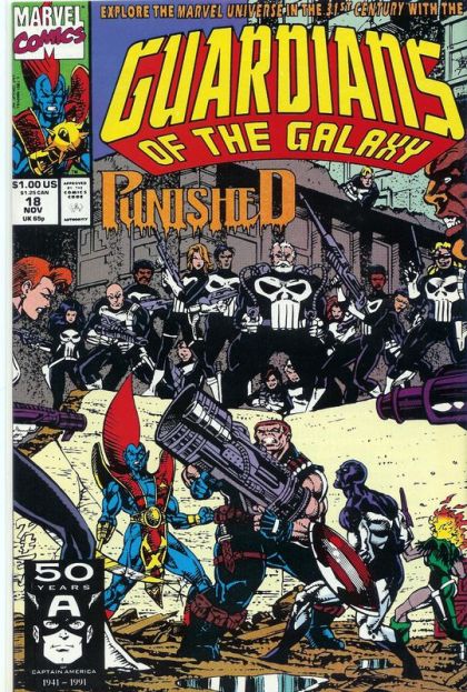 Guardians of the Galaxy, Vol. 1 Punished |  Issue#18A | Year:1991 | Series: Guardians of the Galaxy | Pub: Marvel Comics |
