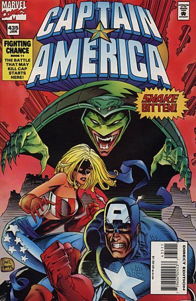 Captain America, Vol. 1 Fighting Chance, Snake, Rattle, and Roll |  Issue#435A | Year:1994 | Series: Captain America | Pub: Marvel Comics |