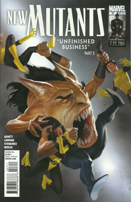 New Mutants, Vol. 3 Unfinished Business, Part 3 |  Issue#27A | Year:2011 | Series: New Mutants | Pub: Marvel Comics