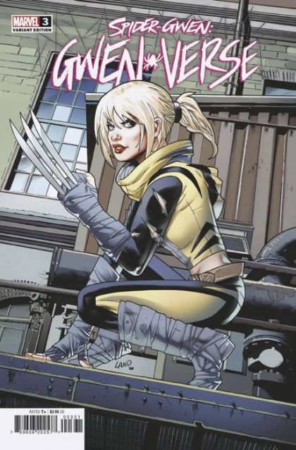 Spider-Gwen: Gwenverse  |  Issue#3C | Year:2022 | Series:  | Pub: Marvel Comics | Greg Land Homage Cover