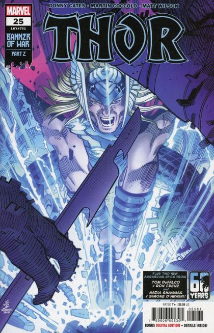 Thor, Vol. 6 Banner of War, Part 2; If This Be Mercy!; Thor’s Wedding |  Issue#25H | Year:2022 | Series:  | Pub: Marvel Comics | Variant Cover by John Romita, Jr.