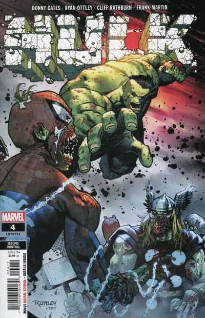 Hulk, Vol. 4  |  Issue#4J | Year:2022 | Series: Hulk | Pub: Marvel Comics | 2nd Printing Ryan Ottley Variant Cover
