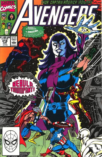 The Avengers, Vol. 1 A Vengeful God! |  Issue#318A | Year:1990 | Series: Avengers | Pub: Marvel Comics |