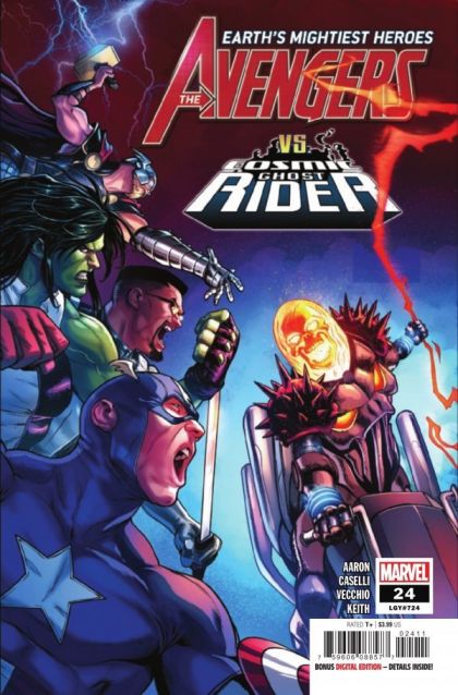 Avengers, Vol. 8 Challenge of the Ghost Riders, Cosmic Ghost Rider Vs. The Avengers |  Issue#24A | Year:2019 | Series: Avengers | Pub: Marvel Comics