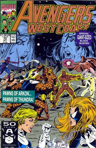 The West Coast Avengers, Vol. 2 Hostages to Fortune |  Issue#75A | Year:1991 | Series:  |