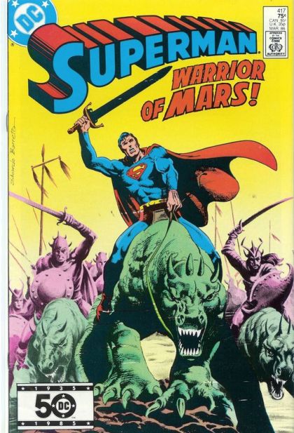 Superman, Vol. 1 Warrior of Mars |  Issue#417A | Year:1986 | Series: Superman | Pub: DC Comics | Direct Edition