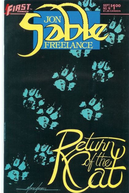 Jon Sable, Freelance The Return Of The Cat |  Issue#16 | Year:1984 | Series: Jon Sable | Pub: First Comics
