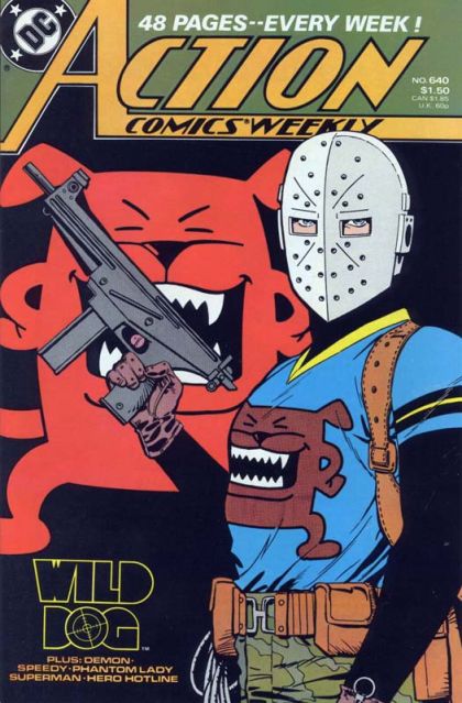Action Comics, Vol. 1 Exiles, Part 5 / Abandon Hope / Hero Hotline / Where There's Smoke... / Lady of the House / Crack Up, Part 5: 'Tween a Rock and a Hard Place |  Issue#640 | Year:1989 | Series:  |