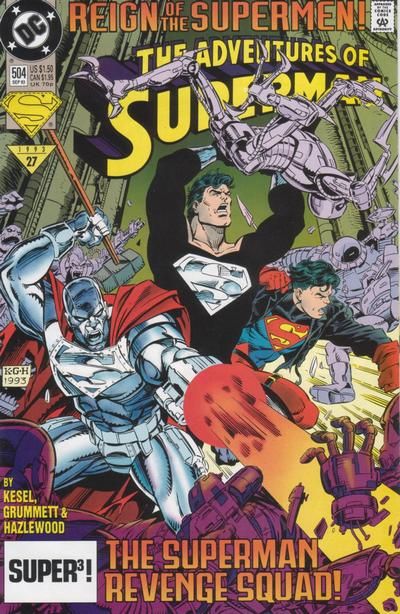 The Adventures of Superman Reign of the Supermen - Assault on Engine City |  Issue#504A | Year:1993 | Series: Superman | Pub: DC Comics |