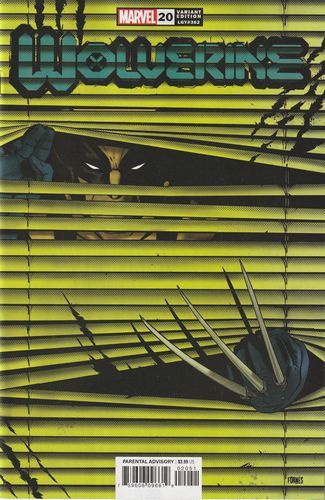 Wolverine, Vol. 7  |  Issue#20E | Year:2022 | Series: Wolverine | Pub: Marvel Comics | Jorge Fornes Window Shades Cover