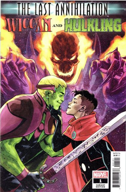 The Last Annihilation: Wiccan and Hulking  |  Issue#1B | Year:2021 | Series:  | Pub: Marvel Comics | Variant David Lopez Cover