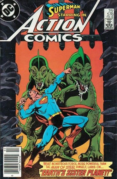 Action Comics, Vol. 1 Earth's Sister Planet! / The Monumental Menace of Metropolis! |  Issue#576B | Year:1985 | Series:  | Pub: DC Comics |