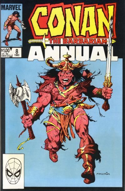 Conan the Barbarian Annual  |  Issue#8A | Year:1983 | Series: Conan | Pub: Marvel Comics | Direct Edition