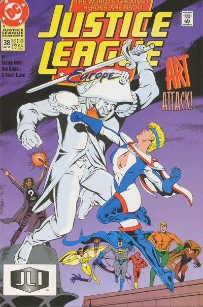 Justice League Europe / International Dissolving Deconstructo |  Issue#38A | Year:1992 | Series: JLA | Pub: DC Comics
