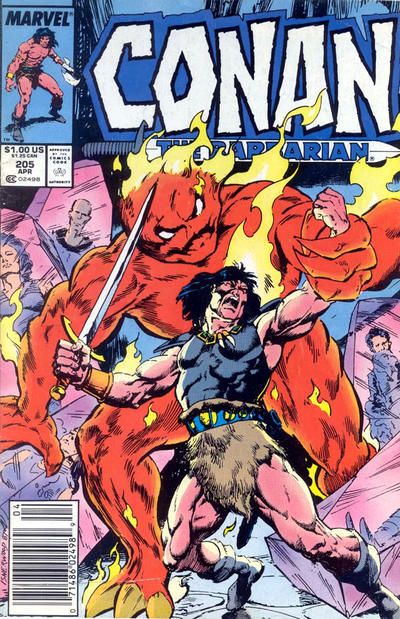 Conan the Barbarian, Vol. 1 Necropolis |  Issue#205B | Year:1988 | Series: Conan |