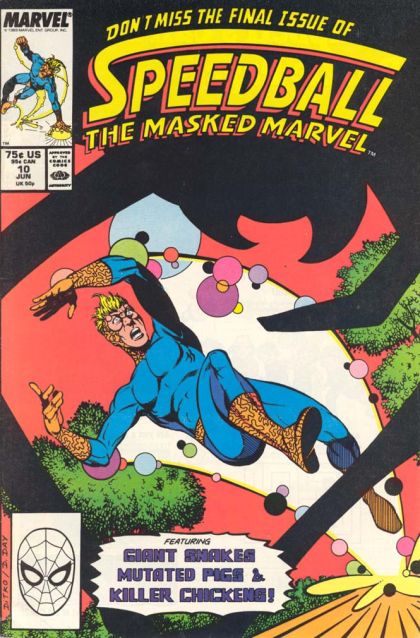 Speedball The Masked Marvel Some Pig |  Issue#10A | Year:1989 | Series:  |  Direct Edition