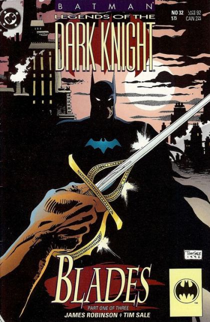 Batman: Legends of the Dark Knight Blades, Part One |  Issue#32A | Year:1992 | Series:  | Pub: DC Comics
