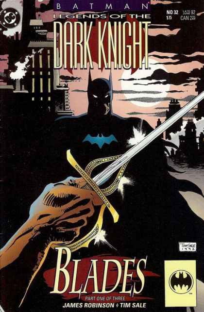 Batman: Legends of the Dark Knight Blades, Part One |  Issue#32A | Year:1992 | Series:  |