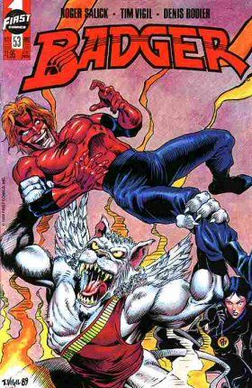 Badger, Vol. 1 Behind the Black Door, Part 1 |  Issue#53 | Year:1989 | Series:  | Pub: First Comics