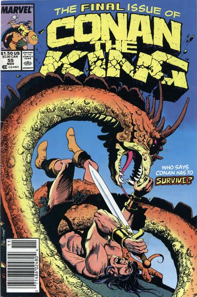 (Damaged Comic Readable/Acceptable Condtion)  King Conan / Conan the King Nightmare |  Issue#55B | Year:1989 | Series: Conan | Pub: Marvel Comics