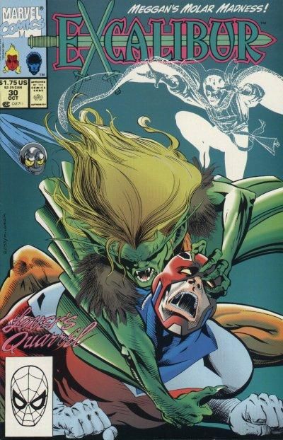 Excalibur, Vol. 1 T'was A Dark And Stormy Night... |  Issue#30A | Year:1990 | Series: Excalibur | Pub: Marvel Comics