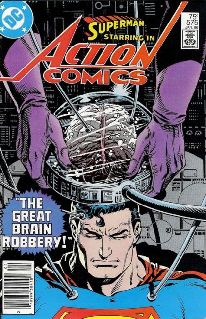 Action Comics, Vol. 1 The Great Brain Robbery! / Rodent on a Rampage! |  Issue#575B | Year:1985 | Series:  | Pub: DC Comics |