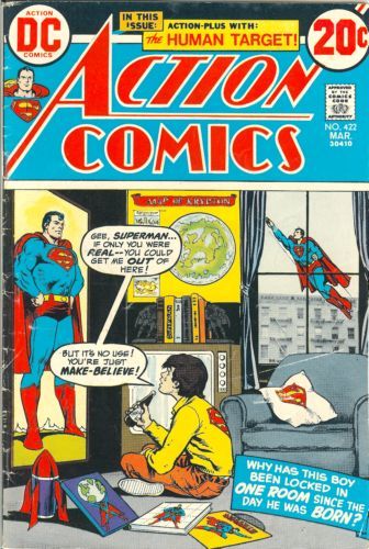 Action Comics, Vol. 1 The TV Show That Menaced Metropolis! / The Shadows-Of-Yesterday Contract |  Issue#422 | Year:1973 | Series:  | Pub: DC Comics